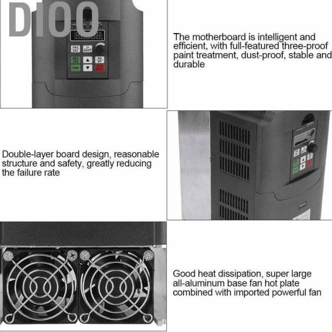 VFD Inverter 7.5KW 10HP input 220V 1 Phase Output 380V 3 phase ORI