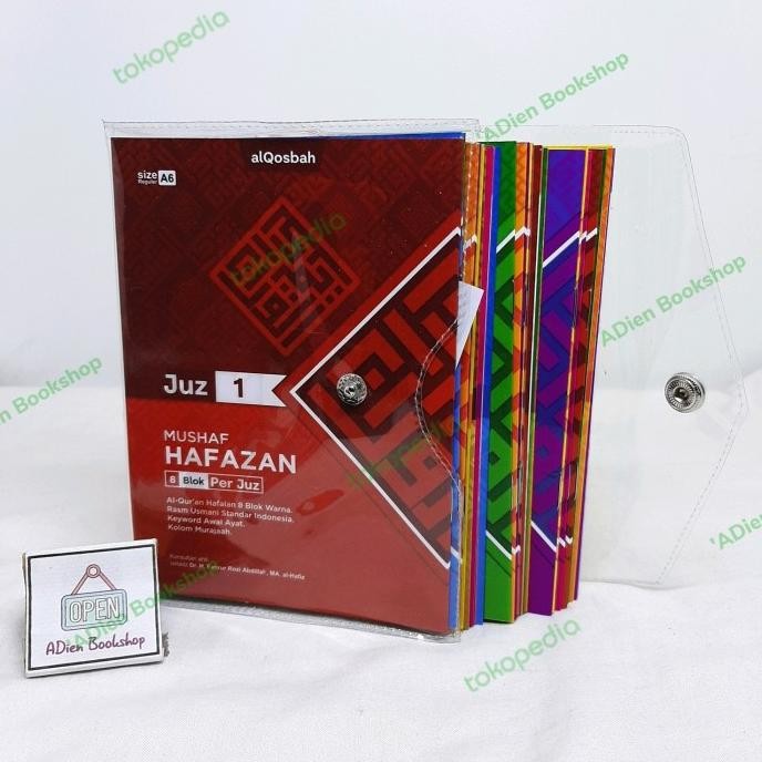 

AL QURAN MUSHAF HAFAZAN 8 BLOK PER JUZ A6 KLIP PLASTIK AL QOSBAH