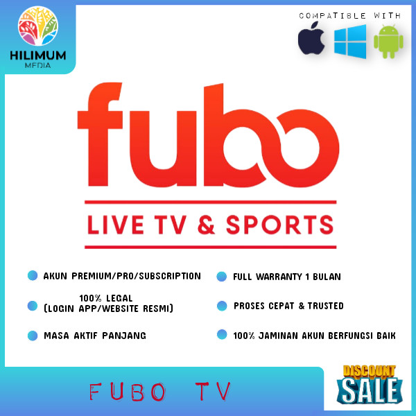 FUBO TV Akun / account PREMIUM Original Termurah |FULL 1MONTH WARRANTY|