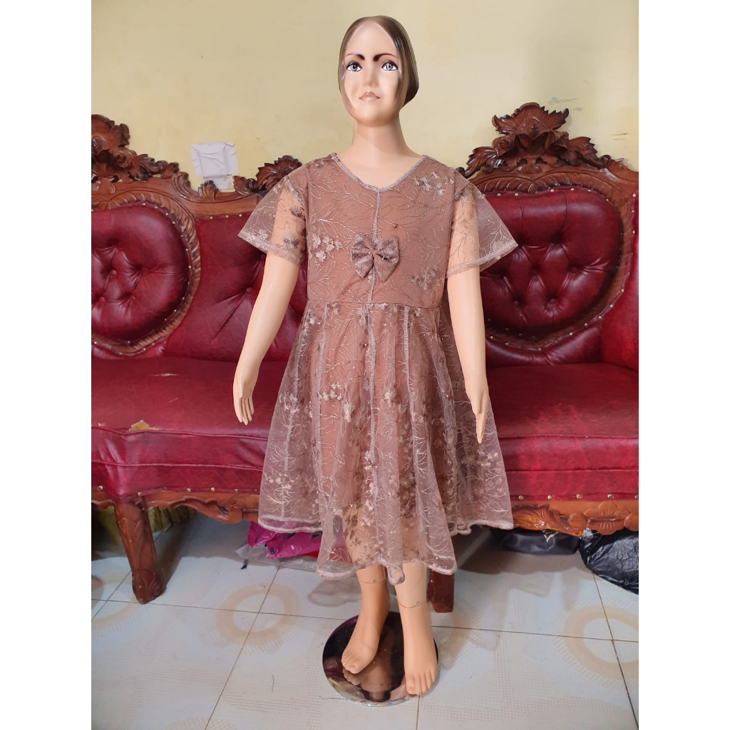 Drwsh Import Baju Anak Lucu Pakean Anaj Perempuan Fresh Ke Gereja Gaun Pesta Ank Cewek Gaun Kondanga