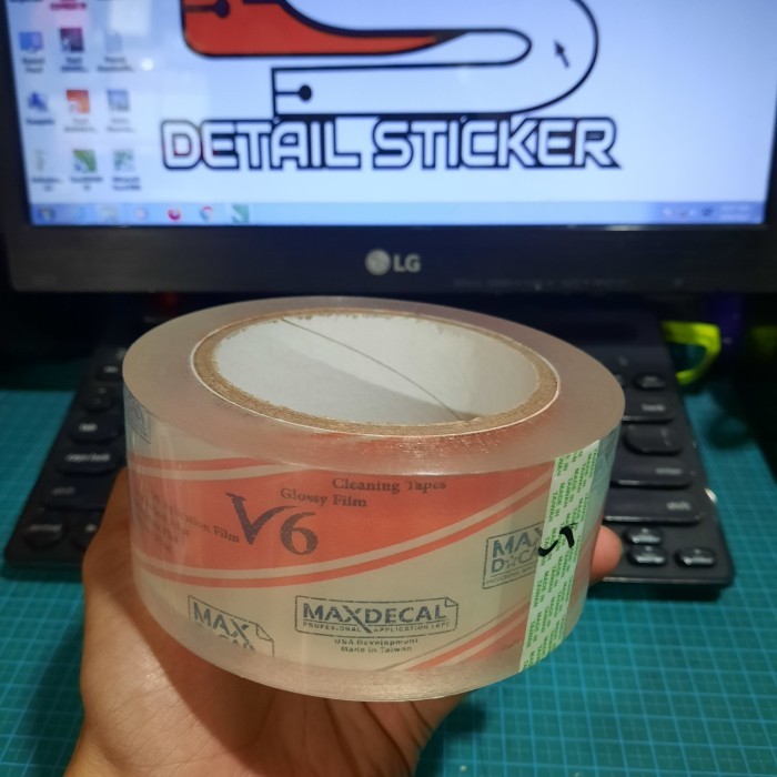 

Sale Transfer Tape Masking Tape Maxdecal Laminasi Sticker 5Cm 5 Cm