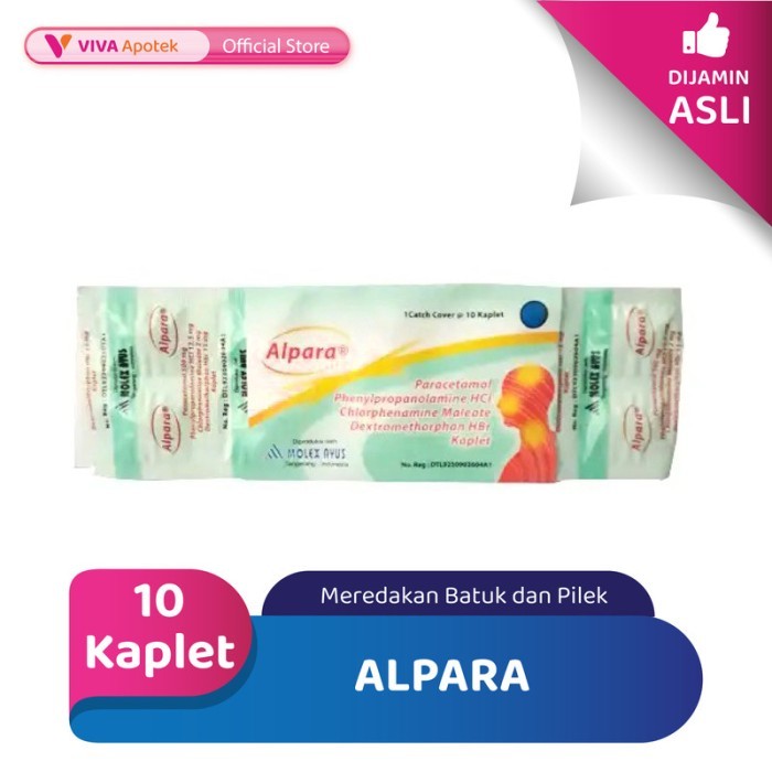 Alpara untuk Meredakan Batuk dan Pilek (10 Tablet)