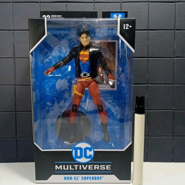 Mainan Action Figure Kon El Superboy Mcfarlane Tinggi Sekitar 7 Inch D