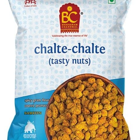 

@#@#@#] CHALTE CHALTE (TASTY NUTS) BHIKHARAM CHANDMAL 200G / Namkeen / Indian Snacks