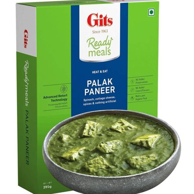 

best seller] GITS READY MEALS PALAK PANEER 300G / Heat and Eat Indian Meal