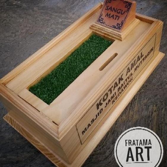 Xy Kotak Amal Makam/Kotak Amal Kayu/Kotak Amal Unik/Celengan Kayu