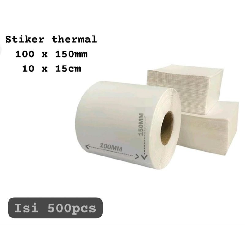 

label thermal paper 10 x 15cm isi 500