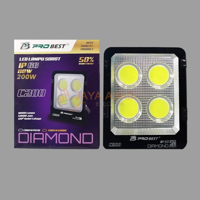 Produk Lampu sorot LED lampu sorot tembak COB 200Watt 200W ProBest Diamond