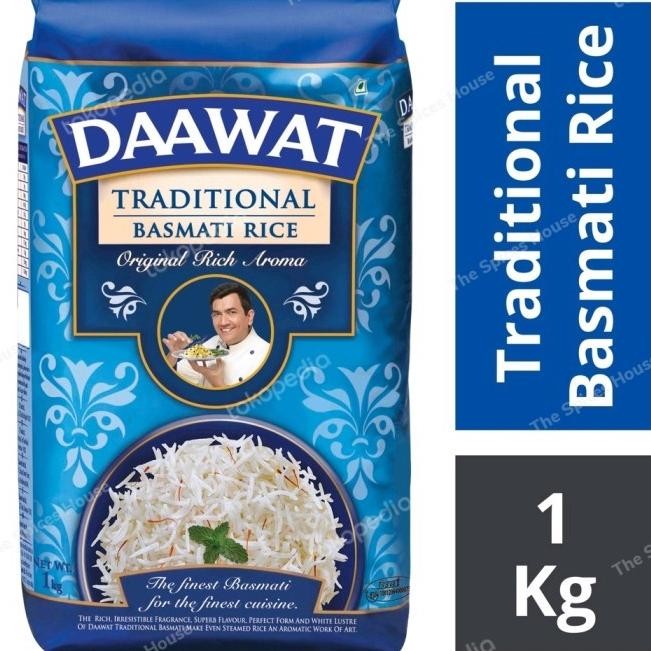 

((((()paling dicari] DAAWAT TRADITIONAL BASMATI RICE 1 KG / Beras Kwalitas Unggul