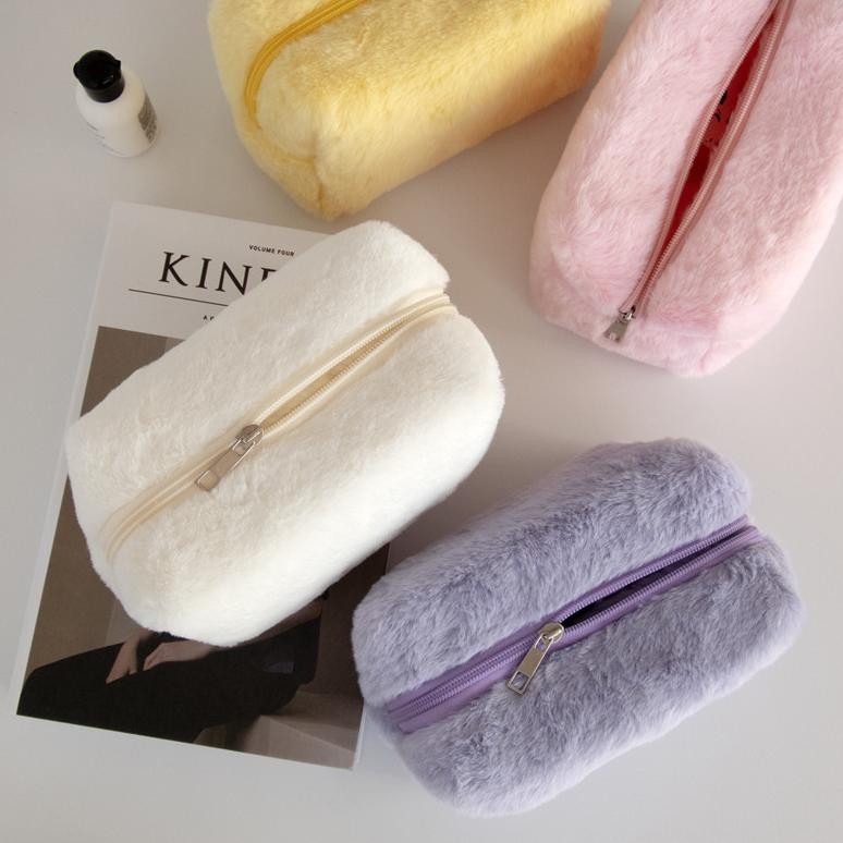 

fg-80 Lucy Pouch - Tempat Pensil Alat Tulis Bulu Pouch Make Up Mini Aesthetic Import PC002 Hemat