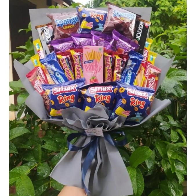 

hj-64 (B) Buket BESAR KEREN PREMIUM /paket/bingkisan Snack Ulang Tahun/Ultah/ Wisuda/Kado/Hadiah Sale