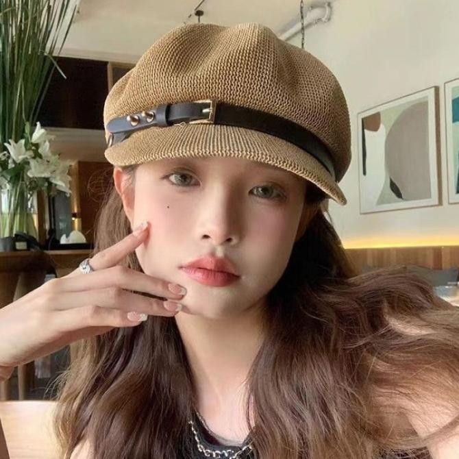 Caliloops Topi Baret Premium Rajut Wanita Dewasa Korean Style Soyeon