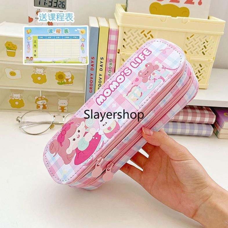 

rf-45 KOTAK PENSIL SLETING IMPORT KOREA / GRID WATERPROOF PENCIL CASE / TEPAK PENSIL AESTHETIC TAHAN AIR / PREMIUM TEMPAT ALAT TULIS MURAH BAHAN KAIN LEMBUT / MINIMALIS KOREAN STYLE STATIONERY / TEMPAT PENSIL MOTIF PLAID / KOMPARTMENT / COLORFUL MAKE UP