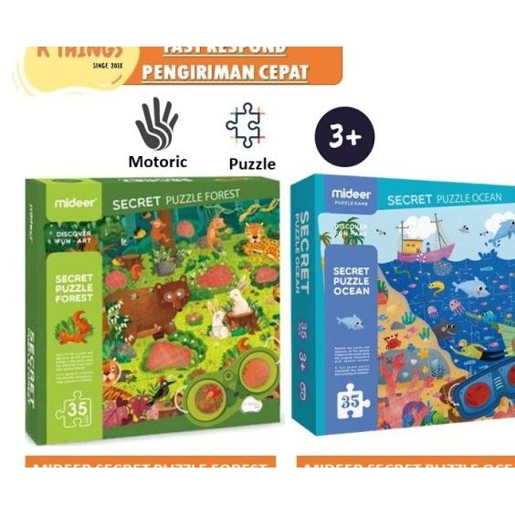 Deer Secret Puzzle Mainan Edukasi Anak 3+ 3Tahun+ Kado Balita