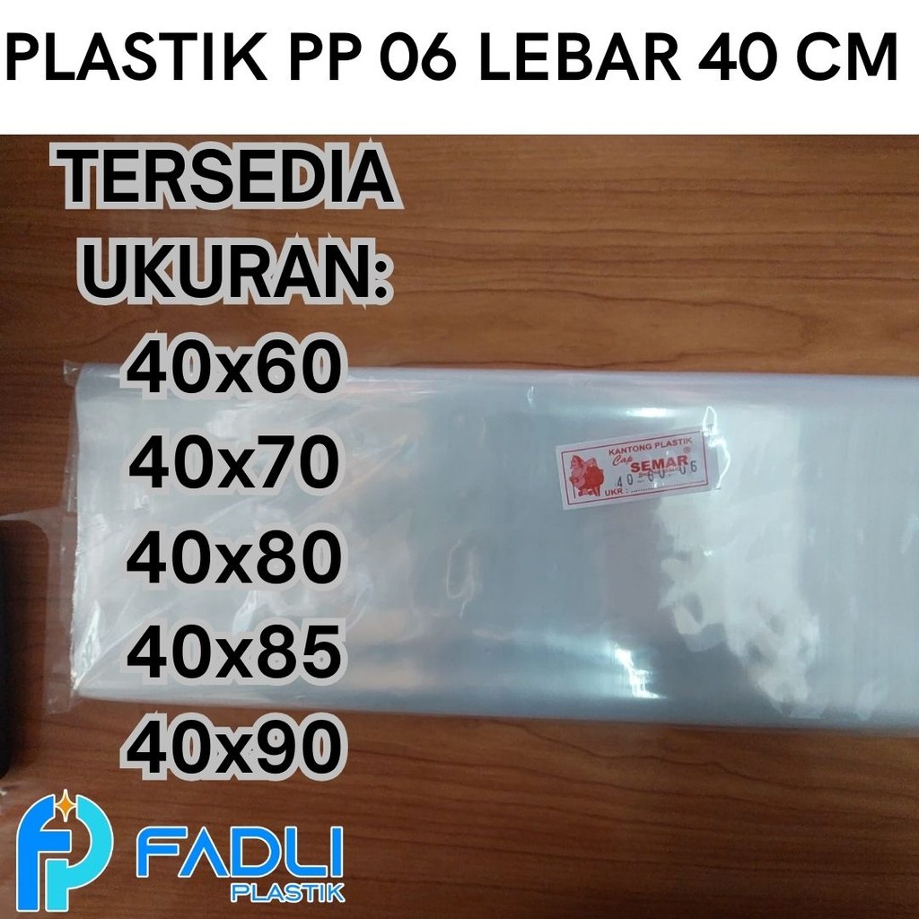 Kantong Plastik PP 06 ukuran 40x60 40x70 40x80 40x85 40x90