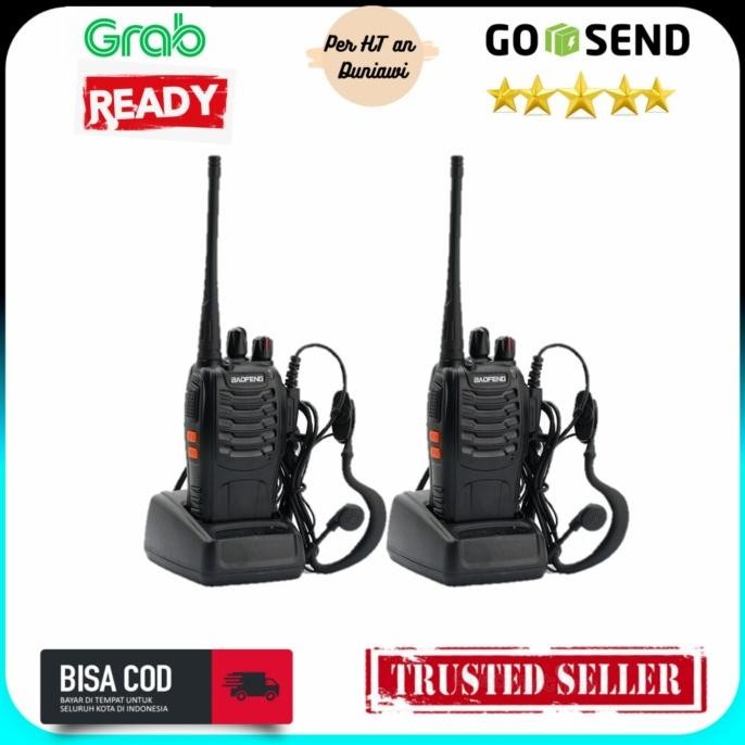 Paket 2 Unit Radio HT Baofeng 888s Original BF 888s Siap Pakai