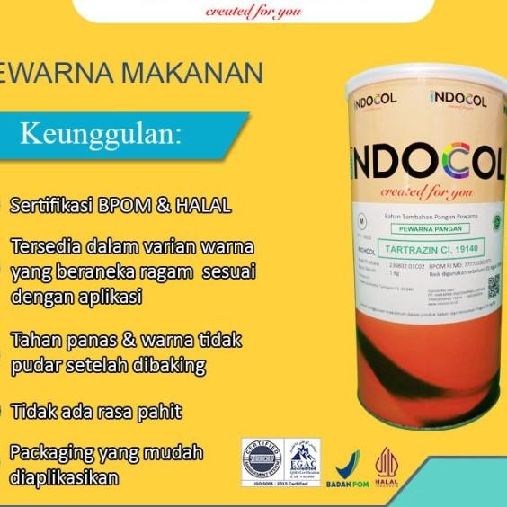 

Pewarna Makanan Indocol Tartrazine Ci.19140