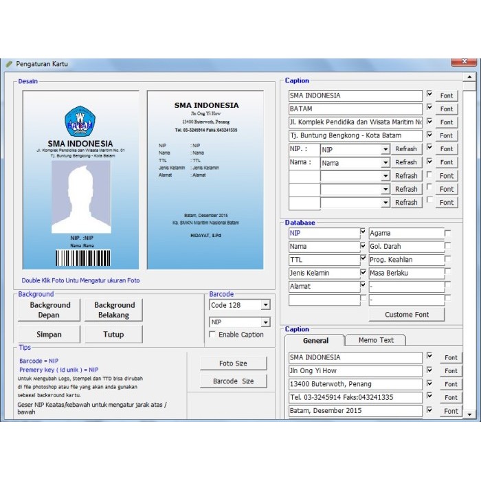 

Terbaru!!! Aplikasi Buat ID Card Pegawai Id Card Guru