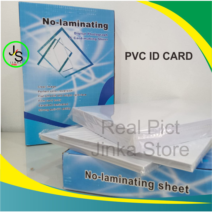 

Terbaru!!! Kertas Pvc Bahan ID Card Instan A4 isi 5 set (50 id Card)