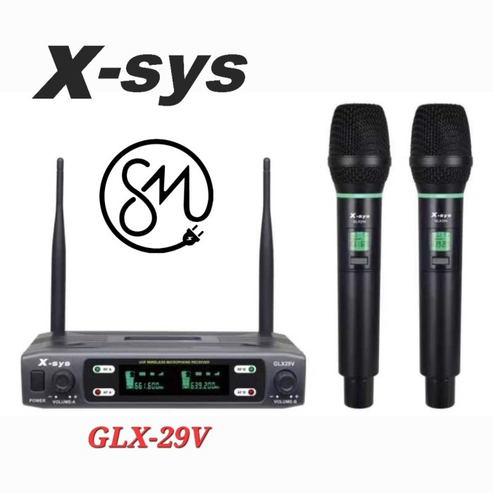 Ready Microphone Wireless X-Sys GLX29V GLX-29V Mic Xsys