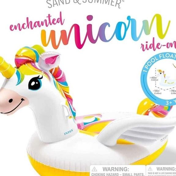 (Big Size) Pelampung Renang Balon Ban Renang Dewasa Intex Unicorn