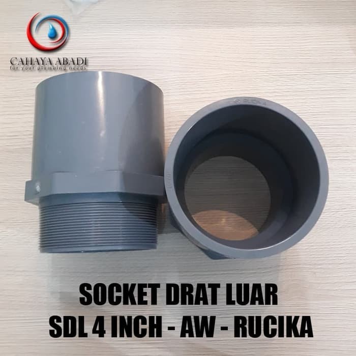{{{{{{] FITTING - SOCKET DRAT LUAR - SDL - 4 INCH - AW - RUCIKA