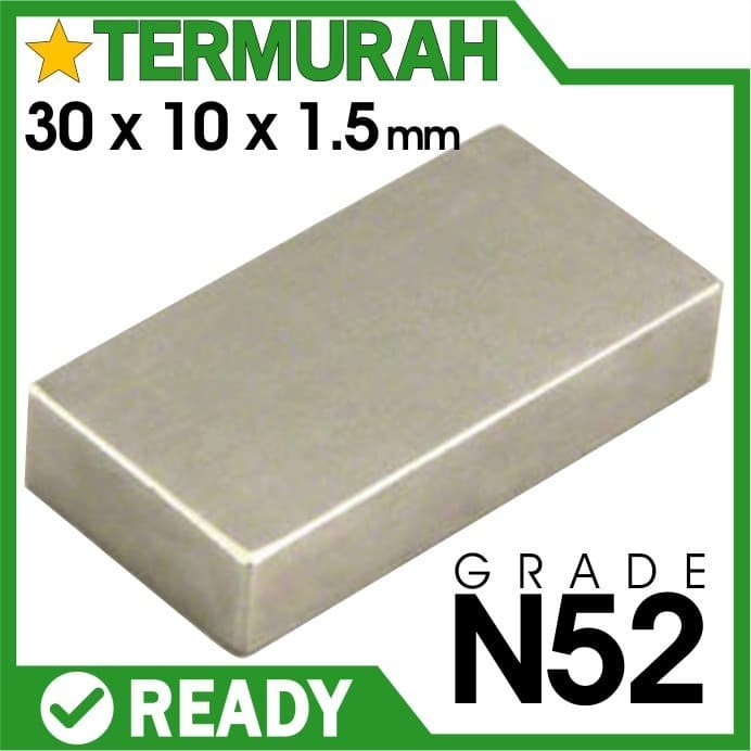 

Silahkan Order] magnet neodymium 30x10x1.5mm 30x10x1.5 mm 30 x 10 x 1.5 persegi kotak
