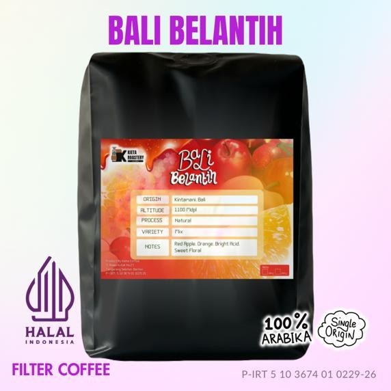 

Biji Kopi Arabika Bali Belantih Natural 200Gr