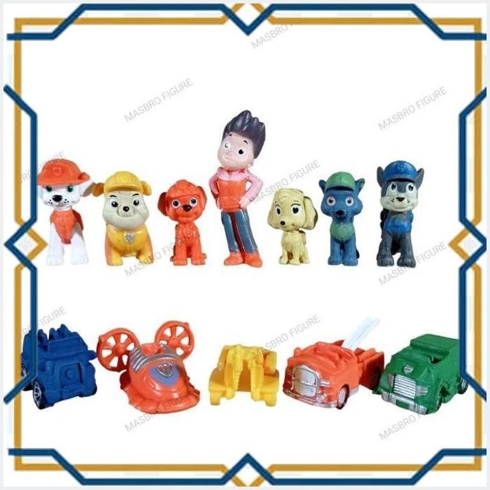 [MAS] ACTION FIGURE PAW PATROL PAJANGAN TOPPER KUE MAINAN ANAK PAW PATROL SET ISI 12 PCS