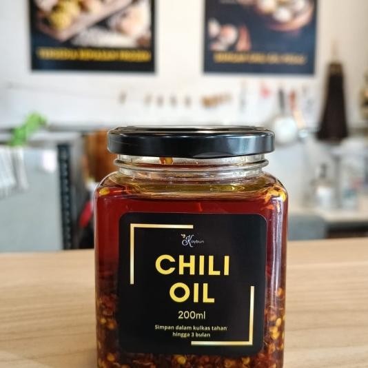 

Chili Oil Pedas 200Ml Jar Kaca