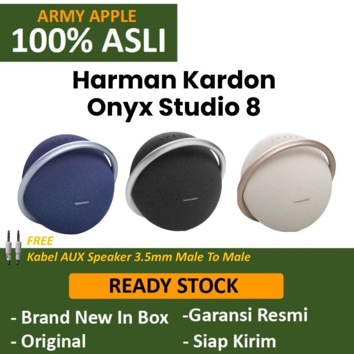 Harman Kardon Onyx Studio 8 Speaker Portable Bluetooth onyx 8 original