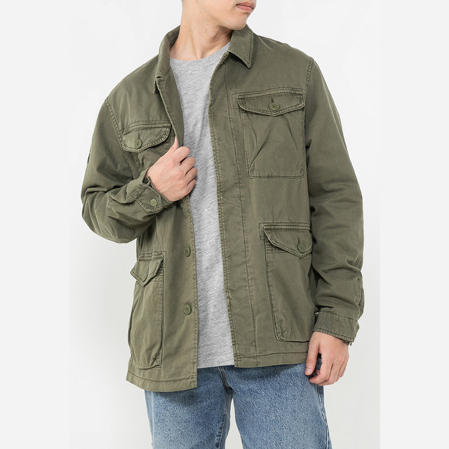Superdry Military M65 Embroidery Lightweight Jacket Pria