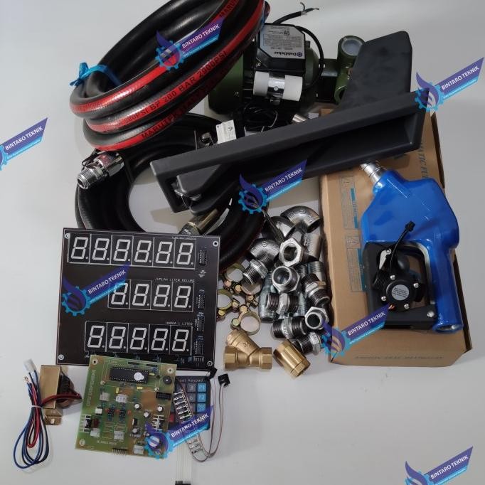 Paket Pom Mini Pertamini Digital Cpu Ac Full Set 1 Nozzel Lengkap