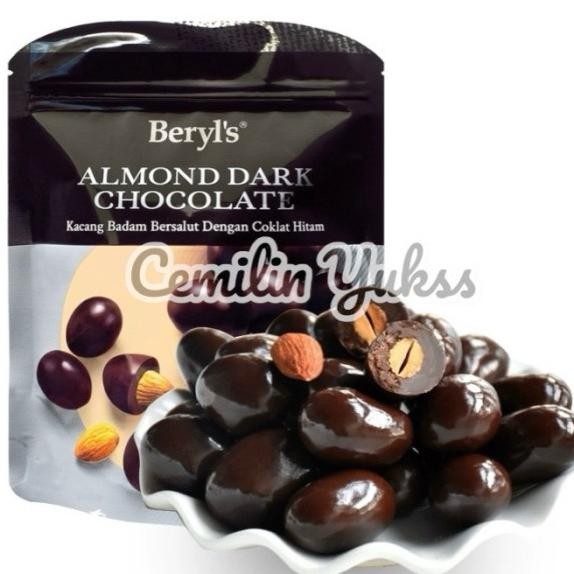 Beryls Almond Dark 250Gr ( Pouch ) Beryls Coklat Malaysia Beryls Coklat Almond