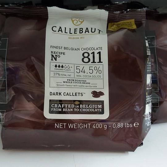 

Callebaut Dark Coklat Couverture 54,5% - 811Nv Choco Chip 400Gr