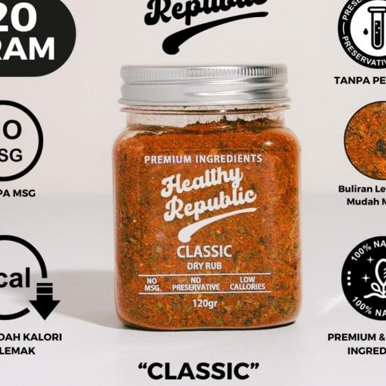 

Healthy Republic Bumbu Marinasi Serba Guna Rendah Kal Rendah Lemak Spices 120Gram