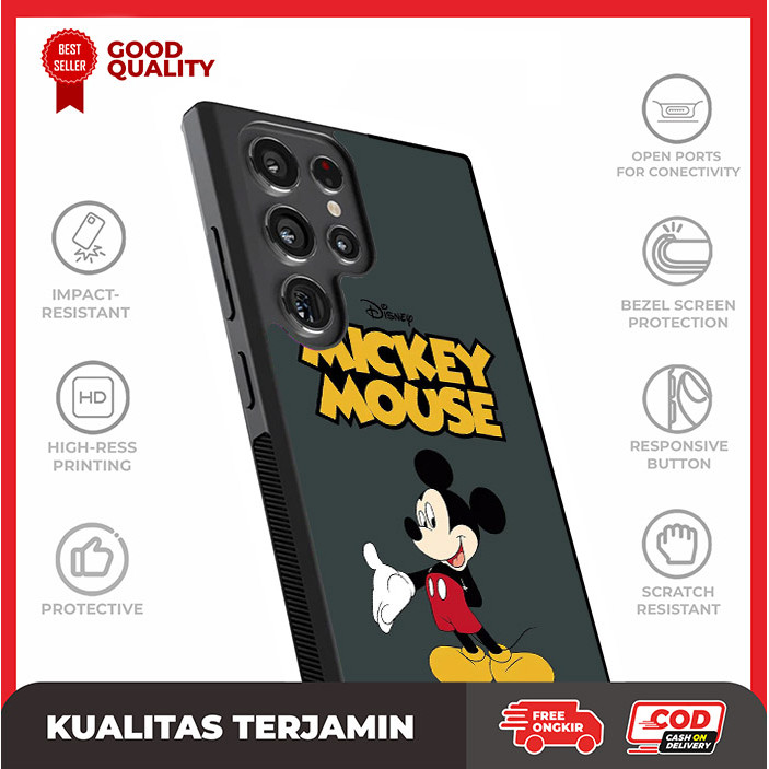 Case Samsung S20 S21 S22 S23 S24 FE Ultra Plus Mickey Mouse AH3219 Casing Custom A14