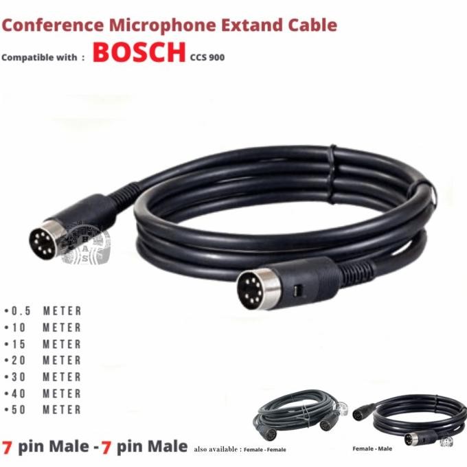 KABEL MIC CONFERENCE 7 PIN, KABEL MIC CONFERENCE BOSCH CCS900, CCS990S ORIGINAL DAN TERPERCAYA