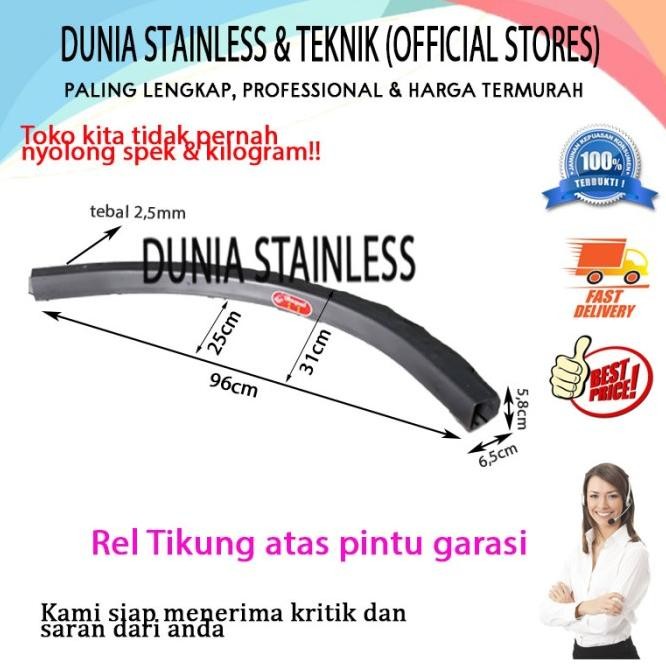 Rel Tikung Atas Pintu Garasi