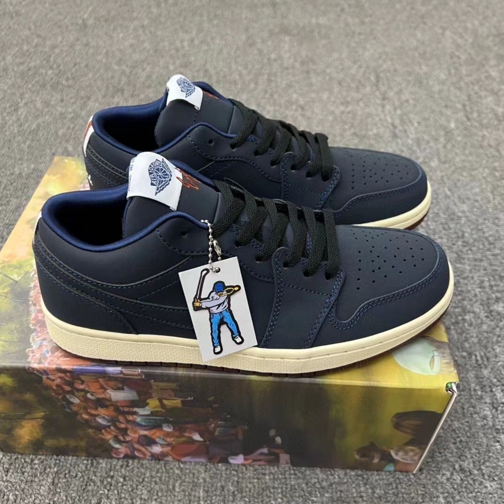 Hot Aj1 Low Dark Blue Golf AJ1 Joe 1 Sepatu Papan Kasual Retro Pria dan Wanita Low Top |9A8BACA2|