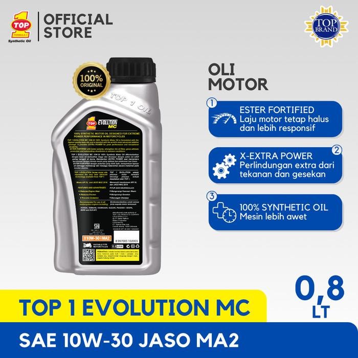 Oli Motor EVOLUTION MC SAE 10W-30 0.8L - Supra GTR - CB 150R - Satria Import