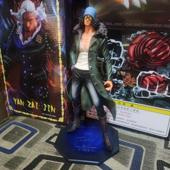 One piece figure Admiral marine aokiji kuzan LED
