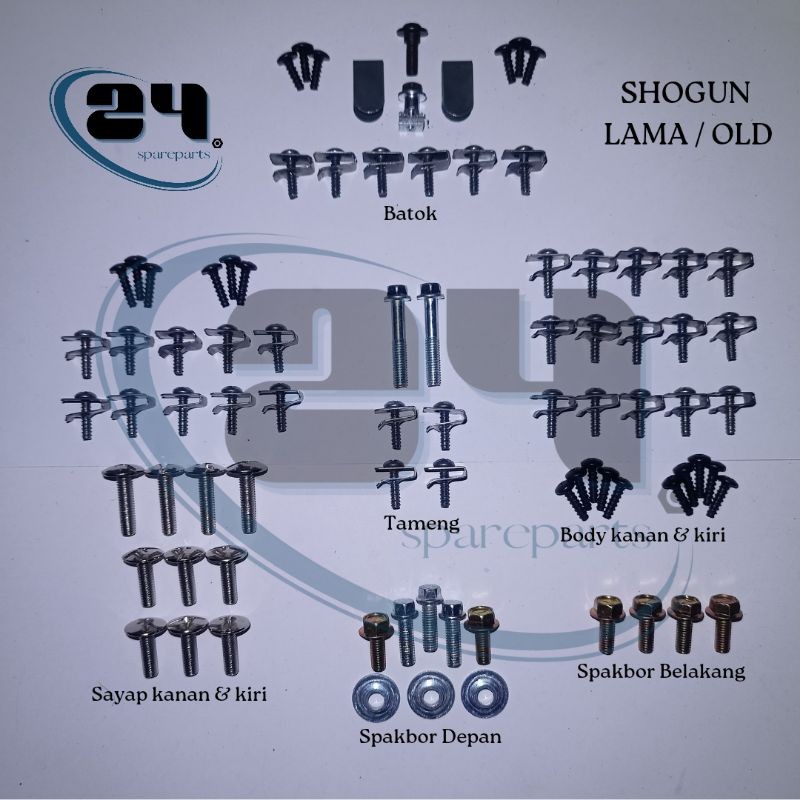 Baut/Baud full set body Suzuki Shogun 110