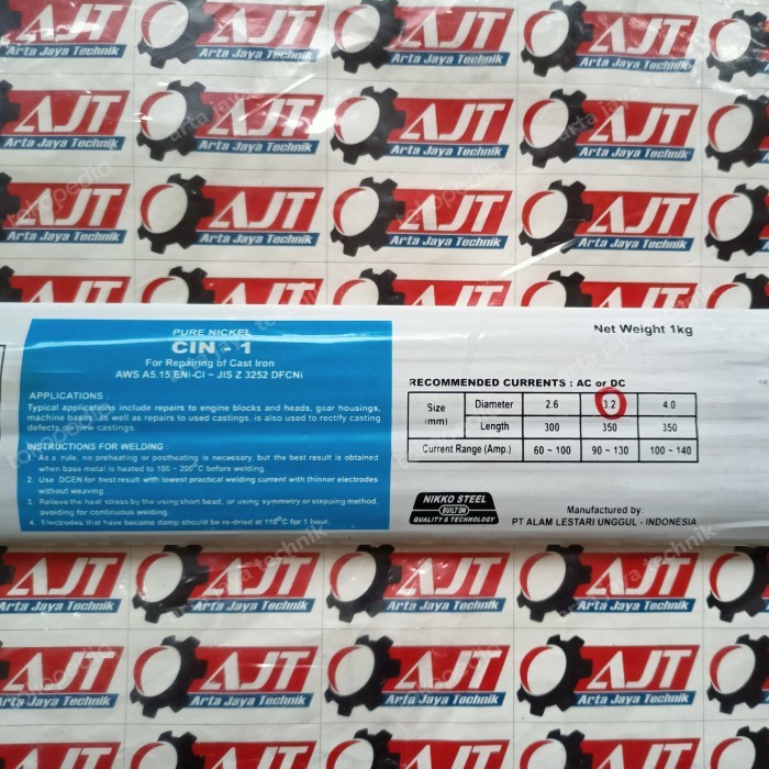 Terlaris Kawat Las Ancuran Cin1 3,2Mm Nikko Steel Cin1