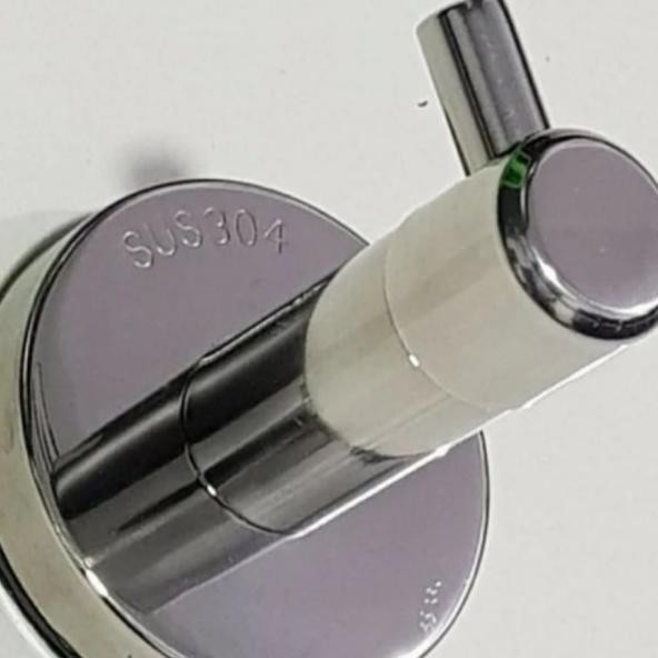 Single Hook Stainless Hitam / Gantungan Baju Single