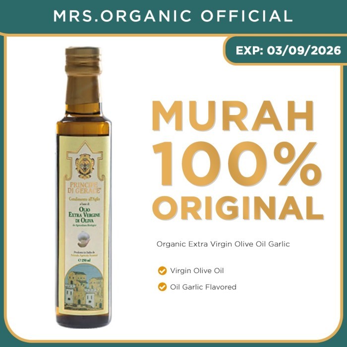 

Mediterranea Foods Organic Extra Virgin Olive Oil Garlic Flavoured 250 Ml