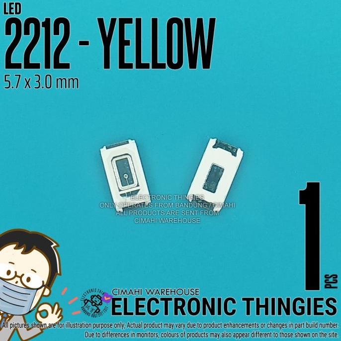 Diskon (20) LED 5730 YELLOW SMD 2212 KUNING thingie43 Murah