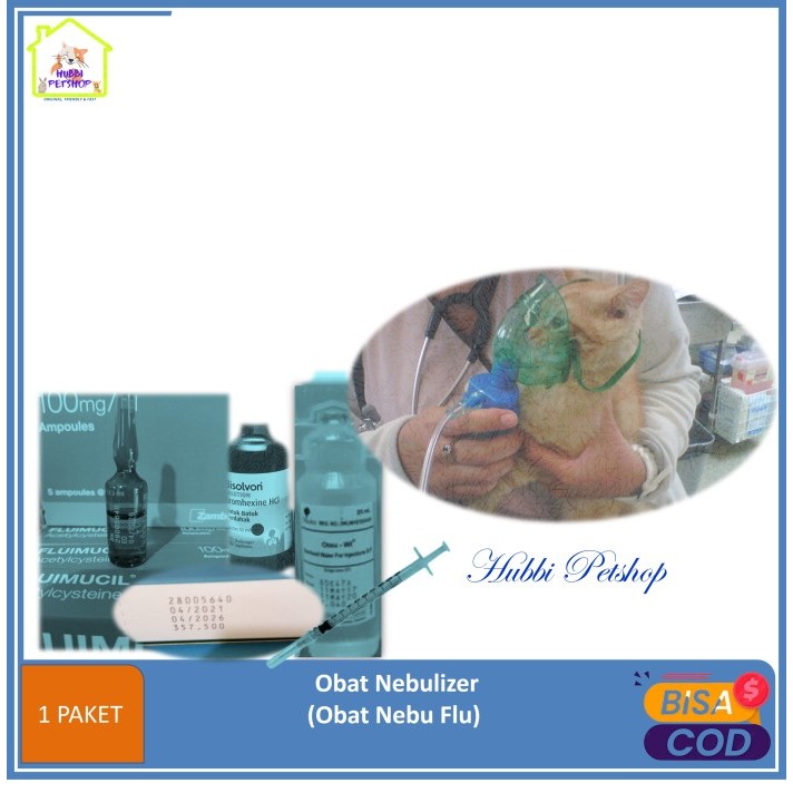 Ready Paket Nebu / Nebulizer untuk Kucing - NEBU FLU