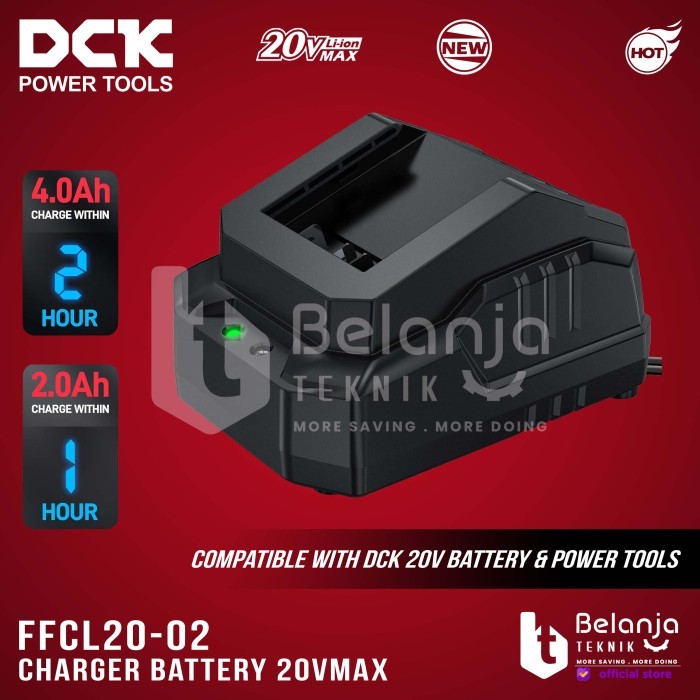 DCK Charger Battery Pengisi Daya Baterai FFCL 20 Charger 20V FFCL20-02