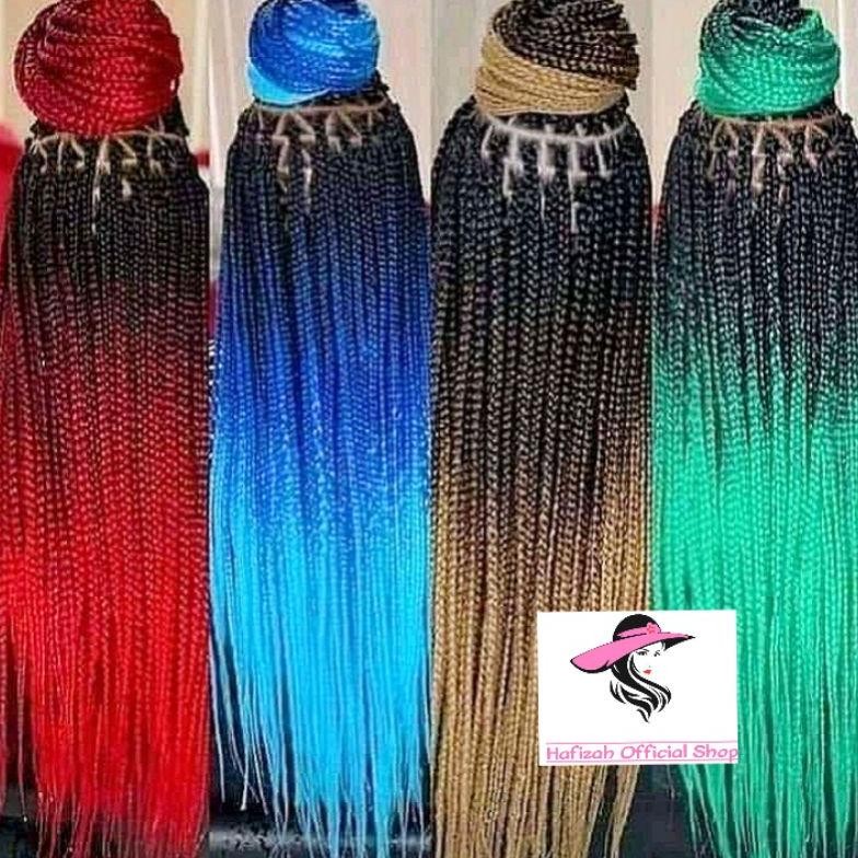 Sale Rambut Sambung Afrika Kepang Mix 2 Warna / Rambut Palsu Murah